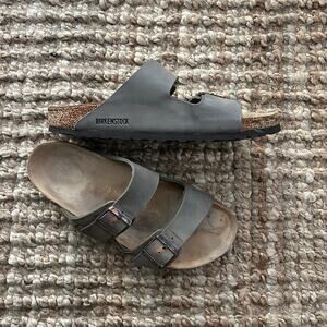 Birkenstock Arizona Birkibuc Stone Men’s EU 43 US 10-10.5 Sandals